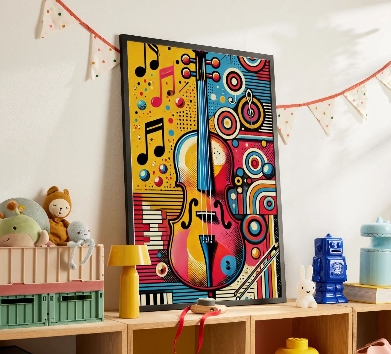 Violoncelle pop poster de SwenIA design