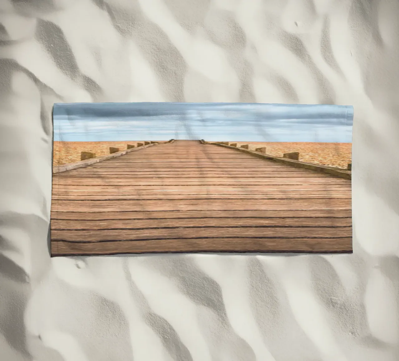 Passerella in legno telo mare da Dave Hare Photography