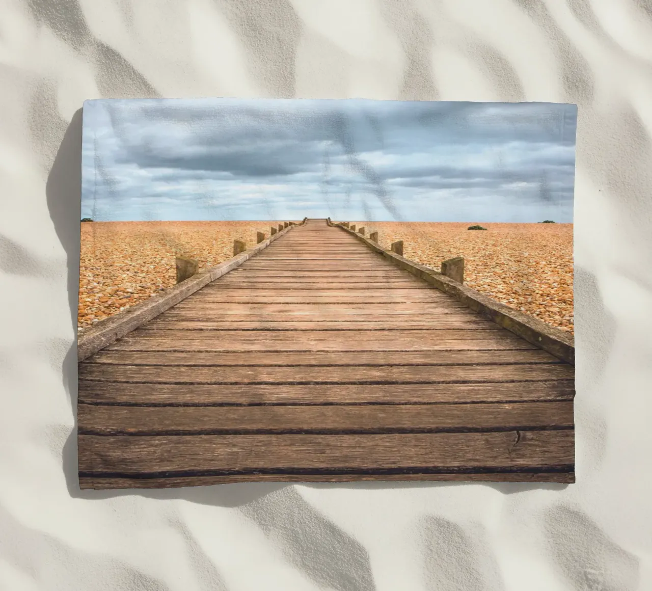 Passerella in legno telo mare da Dave Hare Photography