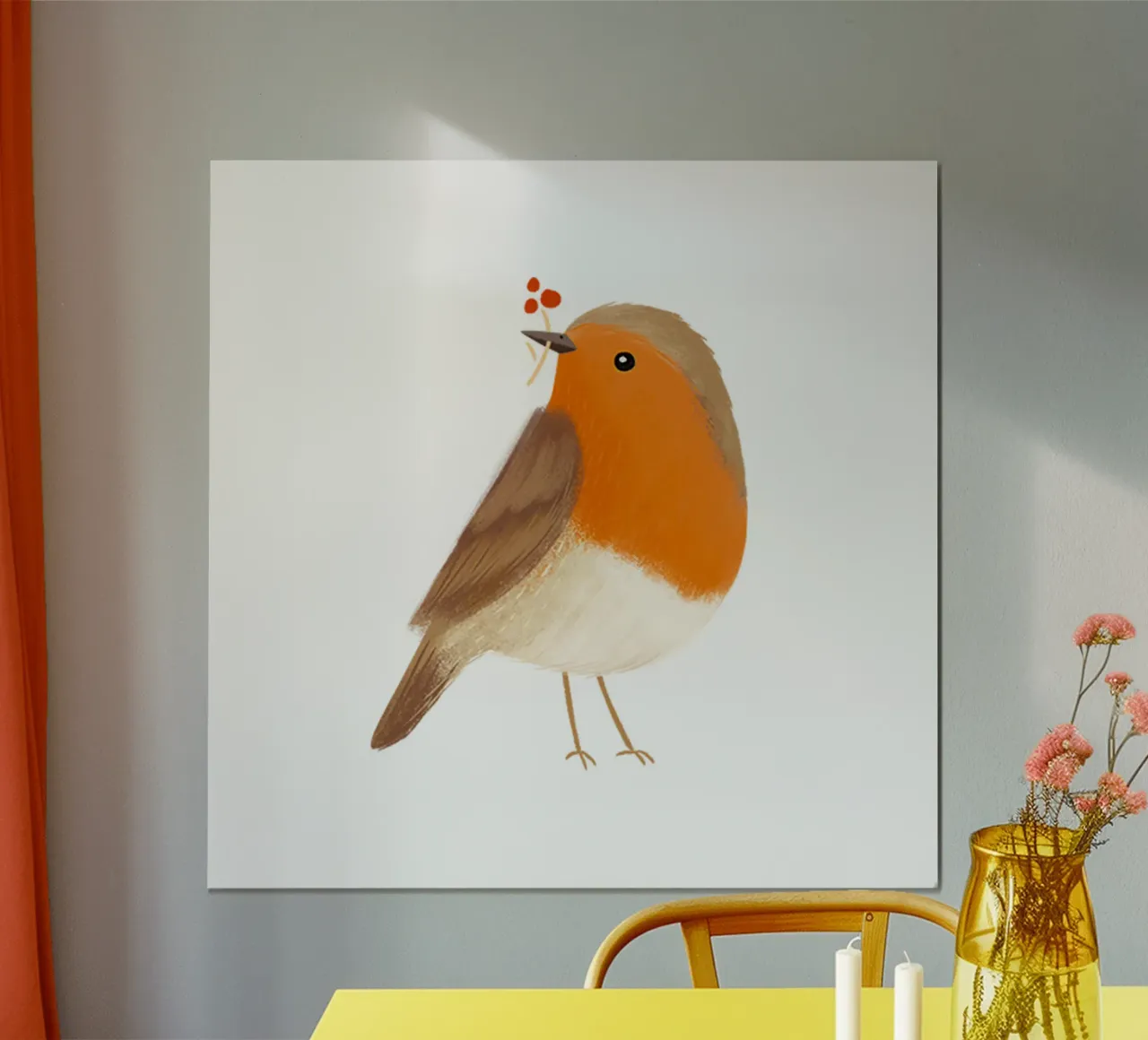 Rotkehlchen poster da VIERUNDFÜNFZIG