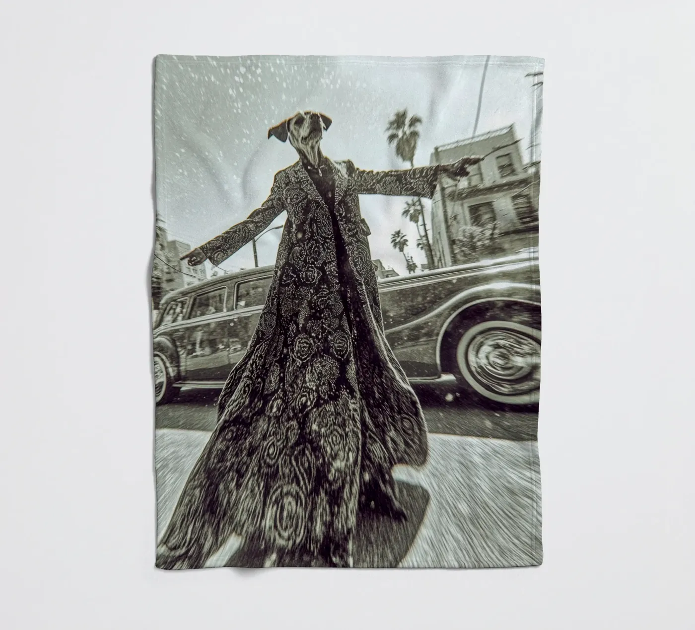 Sam fleece blanket by Affiches Chien Originales – Dogland