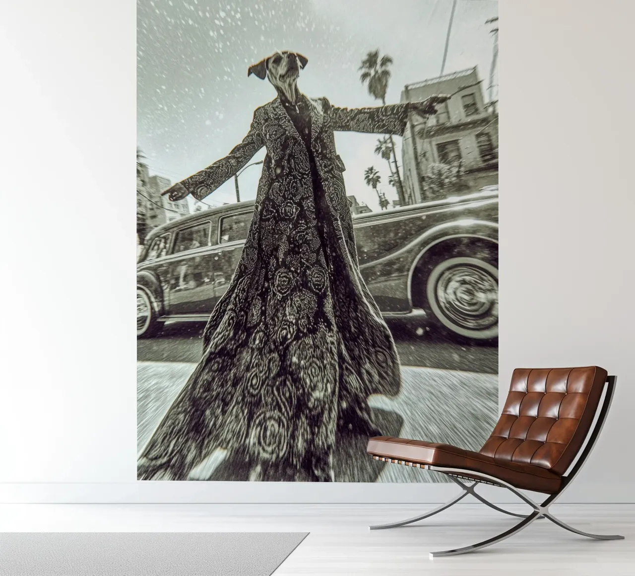 Sam fotobehang van Affiches Chien Originales – Dogland