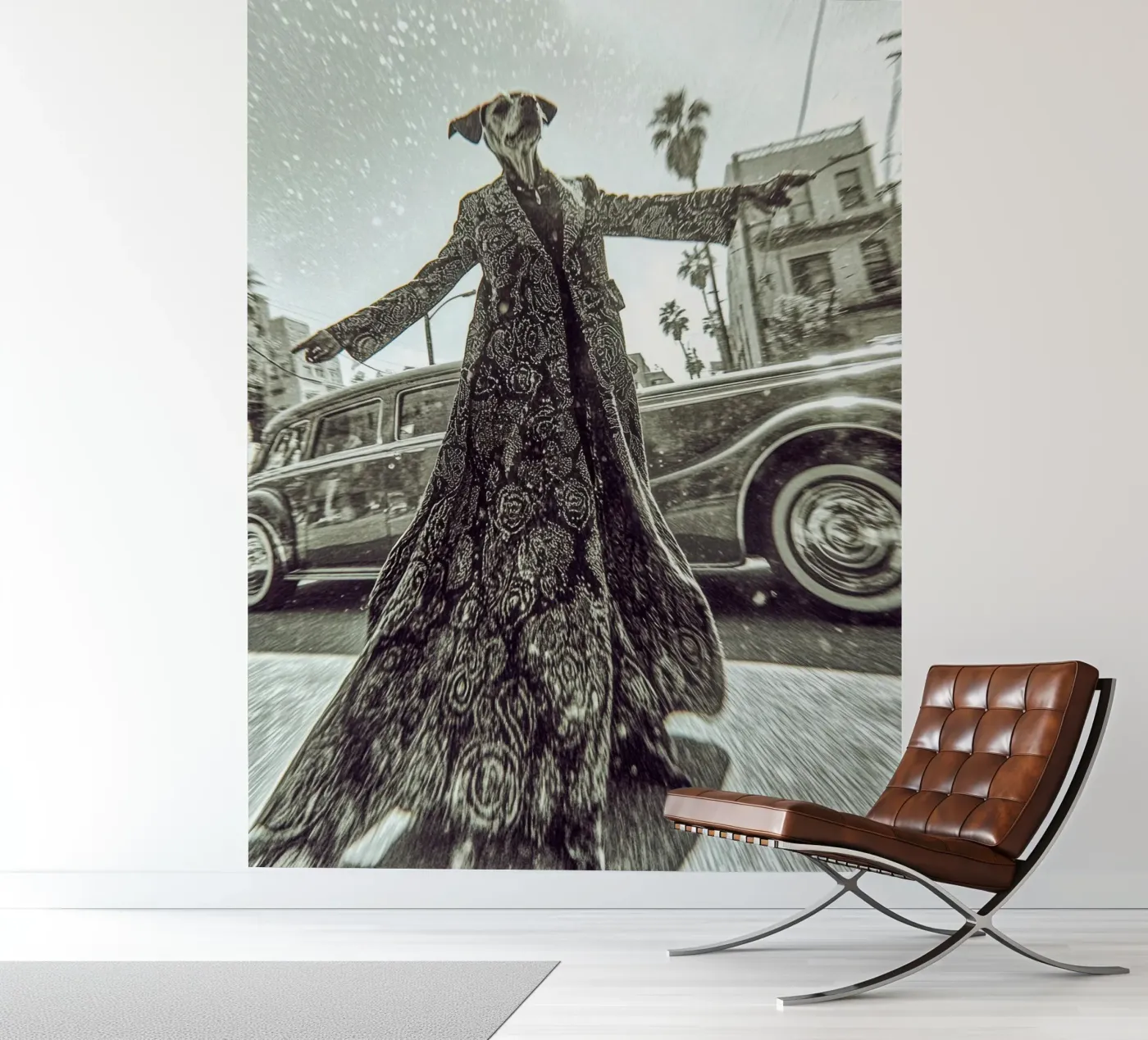 Sam fotobehang van Affiches Chien Originales – Dogland