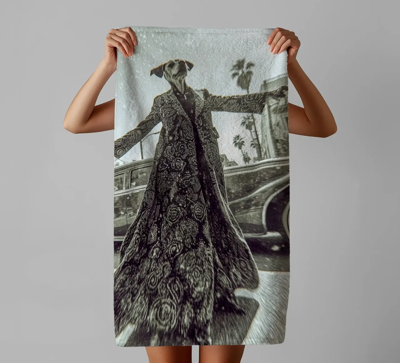 Sam badhanddoek van Affiches Chien Originales – Dogland