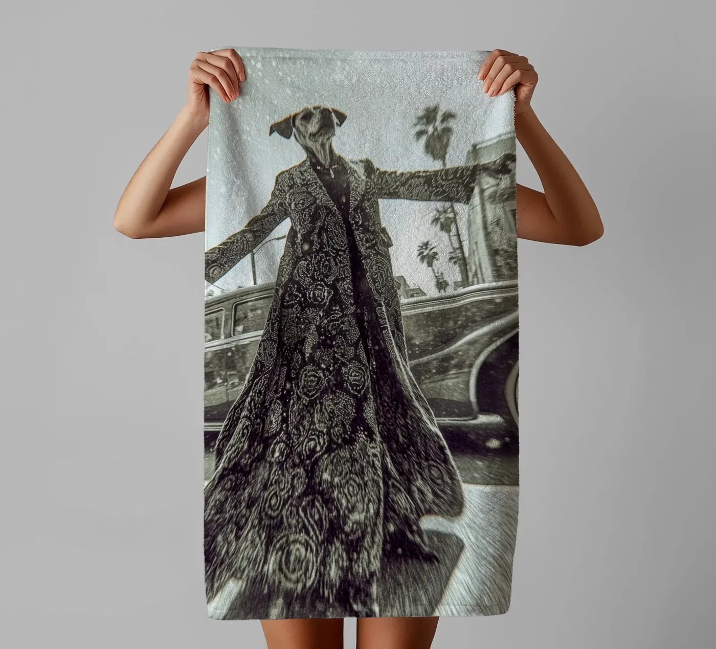 Sam Handtuch von Affiches Chien Originales – Dogland