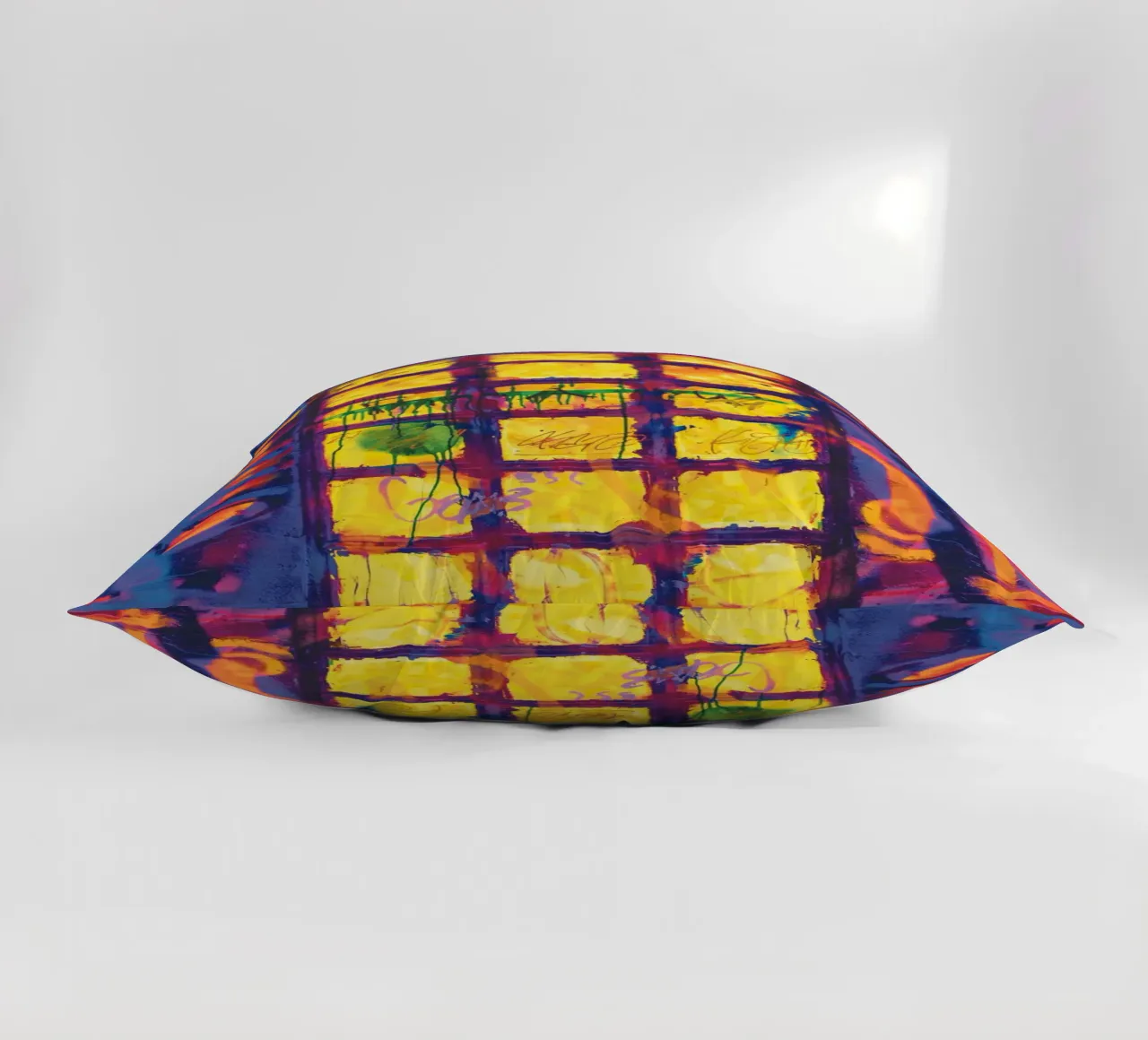 Yellow Window decorative cushion by Dave Hare Photography