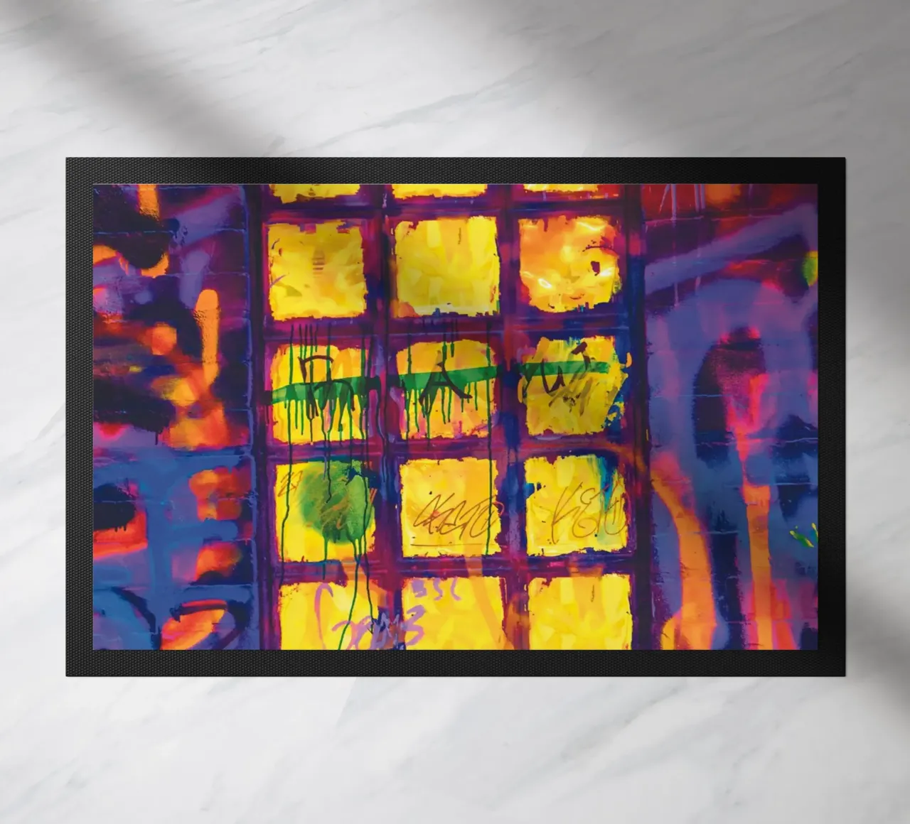 Finestra gialla zerbino da Dave Hare Photography