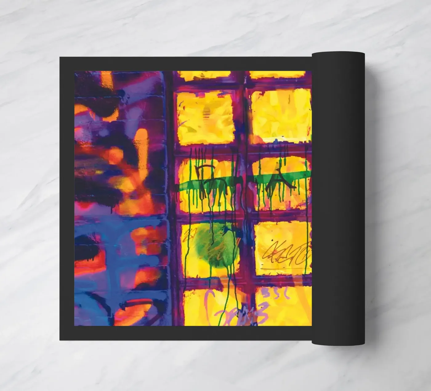 Yellow Window paillasson de Dave Hare Photography