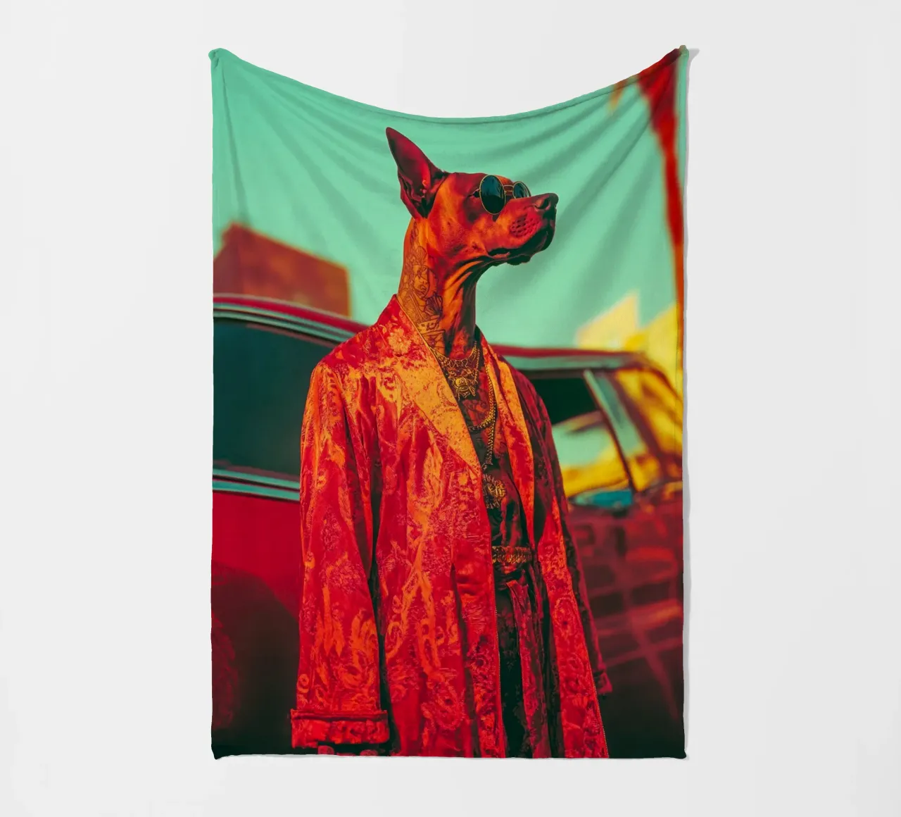Doby coperta in pile da Affiches Chien Originales – Dogland