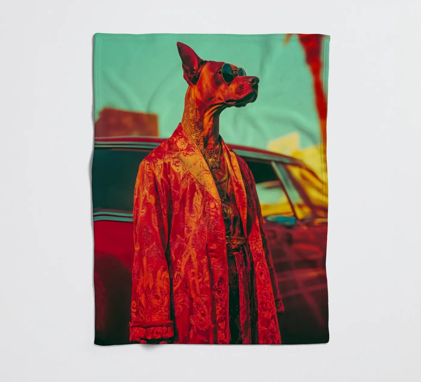 Doby Fleecedecke von Affiches Chien Originales – Dogland