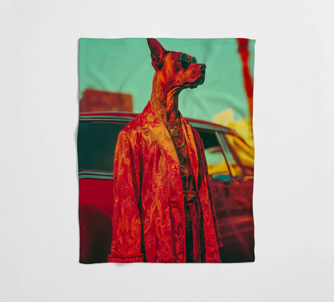 Doby Fleecedecke von Affiches Chien Originales – Dogland