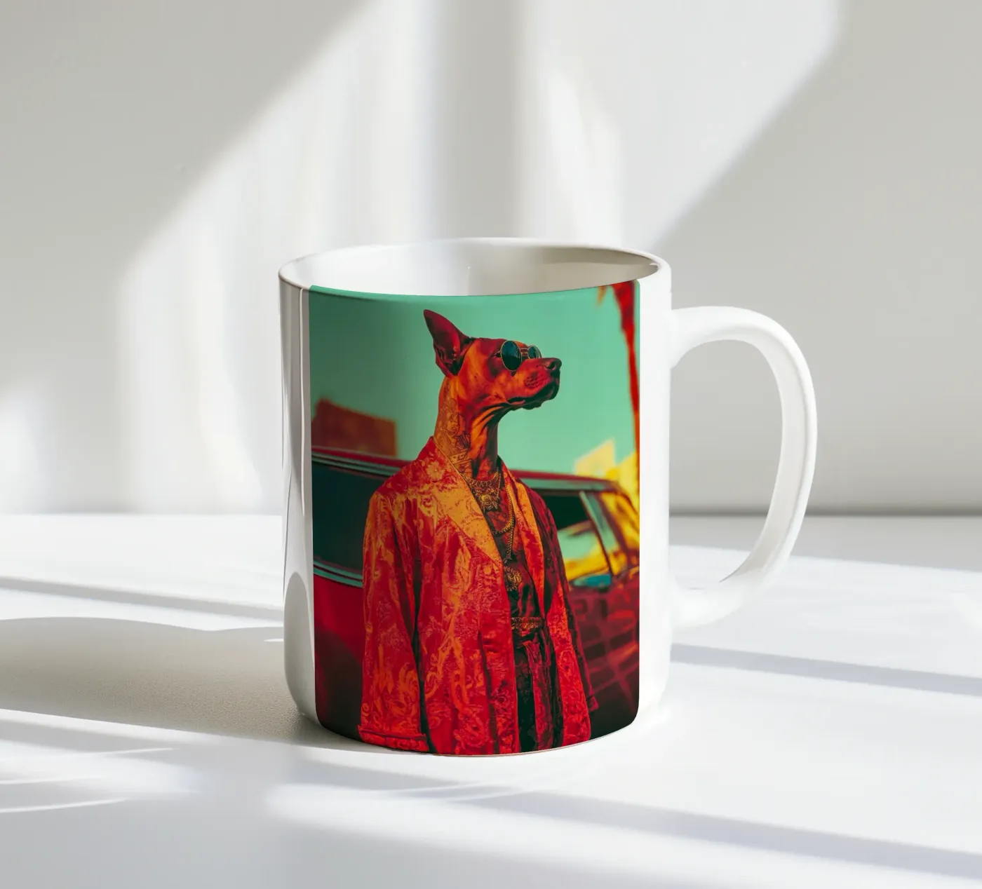 Doby ceramic mug by Affiches Chien Originales – Dogland