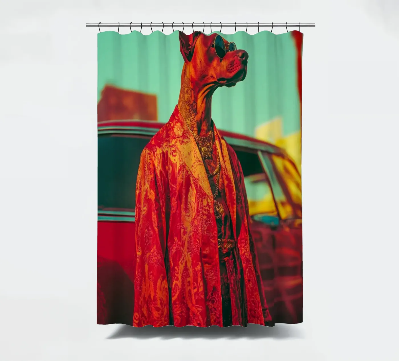 Doby Duschvorhang von Affiches Chien Originales – Dogland