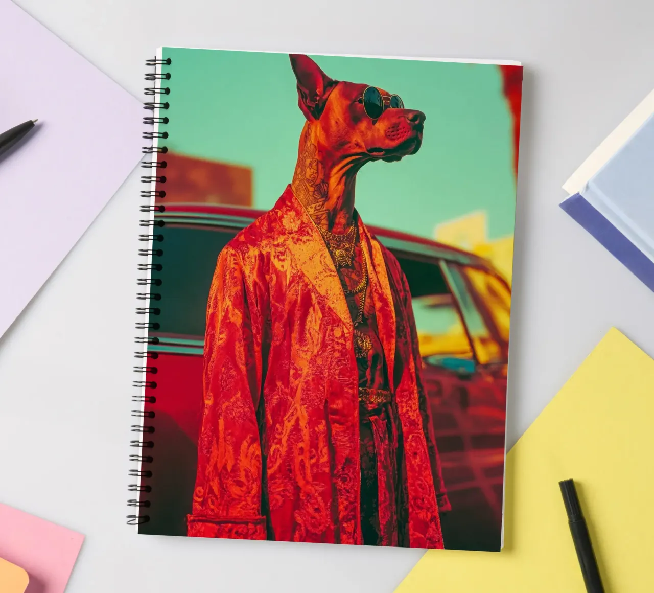 Doby spiral notebook by Affiches Chien Originales – Dogland