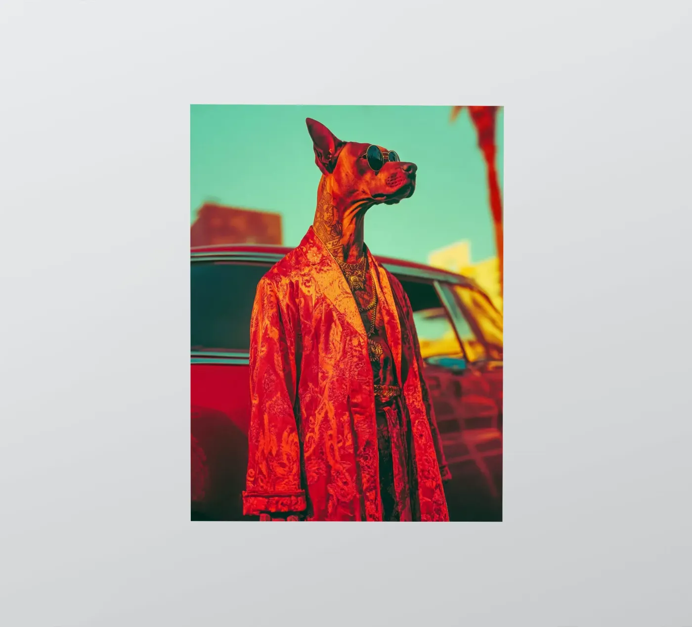 Doby sticker van Affiches Chien Originales – Dogland