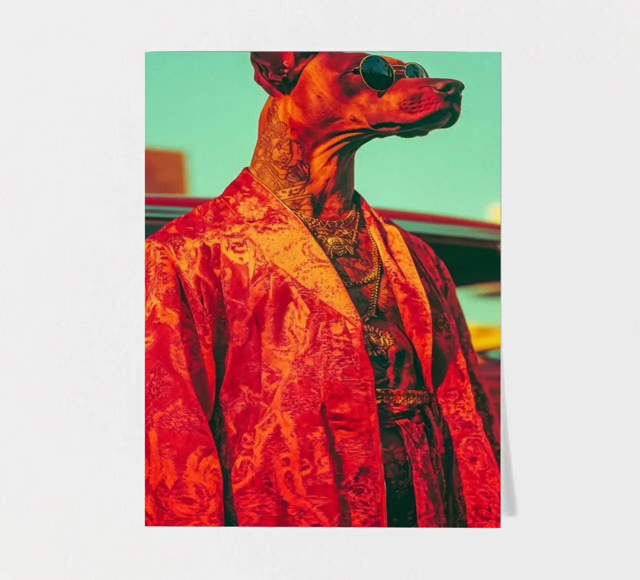 Doby sticker sheet by Affiches Chien Originales – Dogland