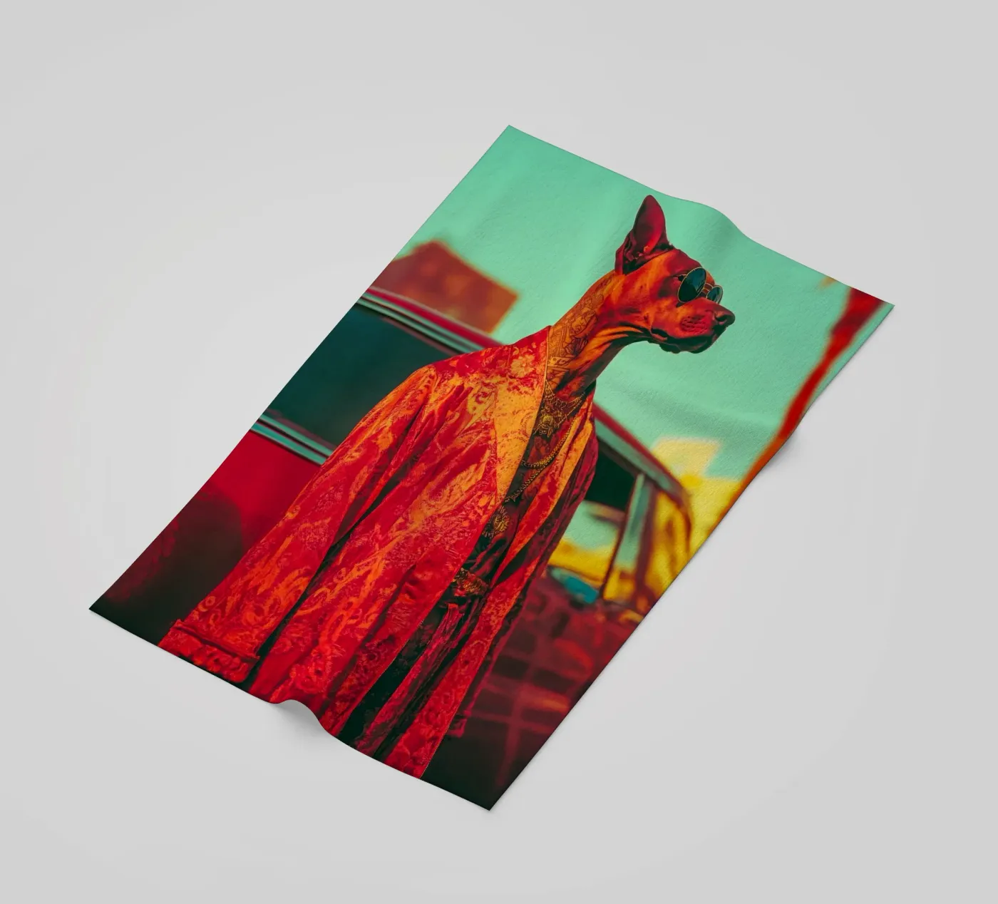 Doby strandhanddoek van Affiches Chien Originales – Dogland