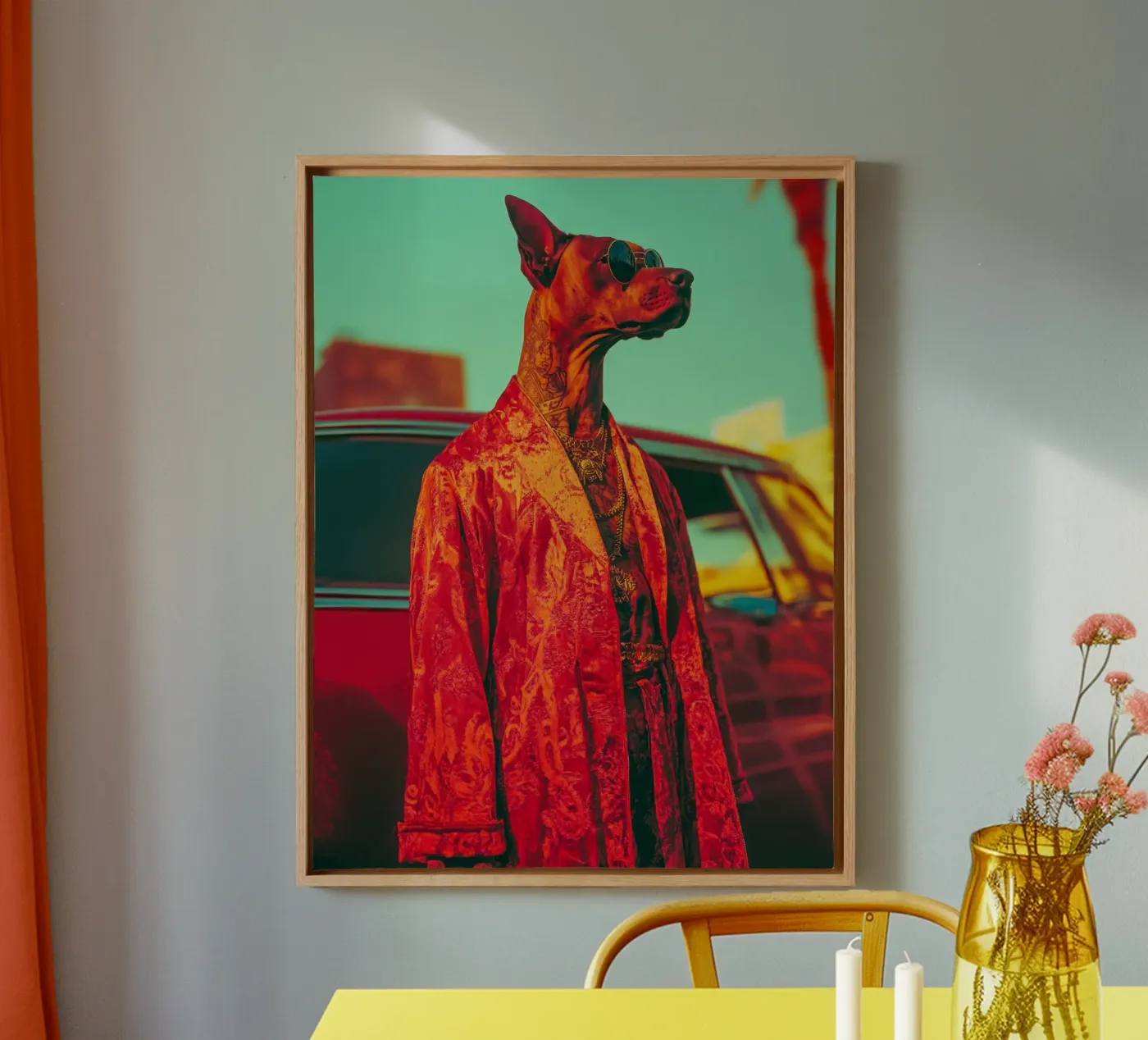 Doby canvas van Affiches Chien Originales – Dogland