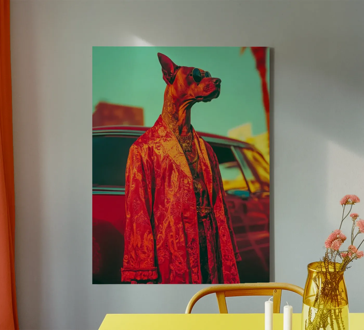 Doby canvas van Affiches Chien Originales – Dogland