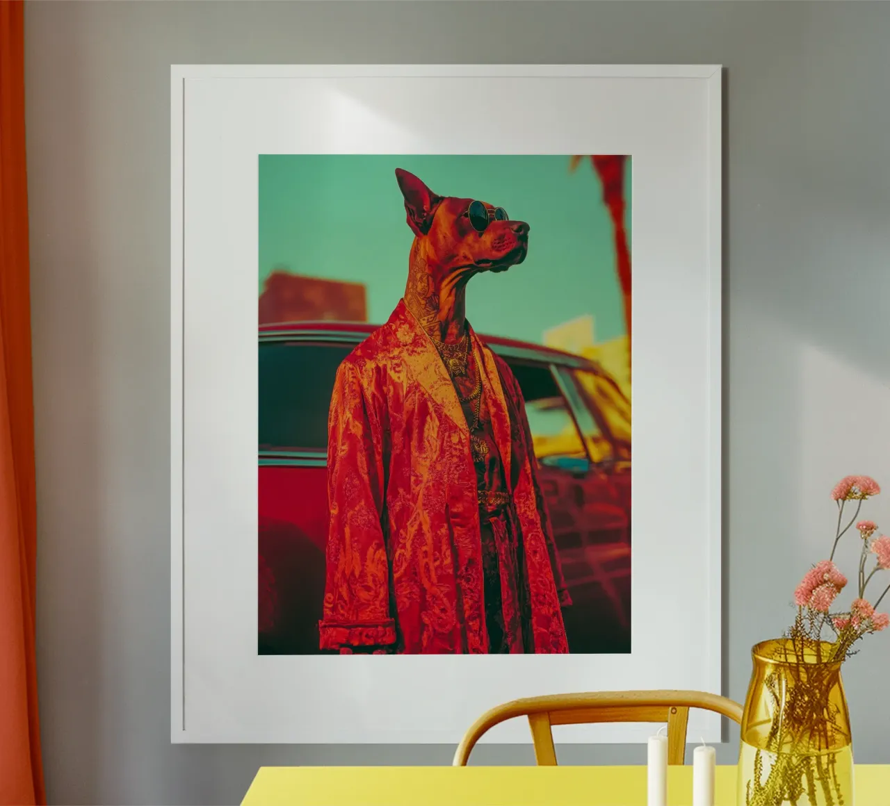 Doby poster van Affiches Chien Originales – Dogland