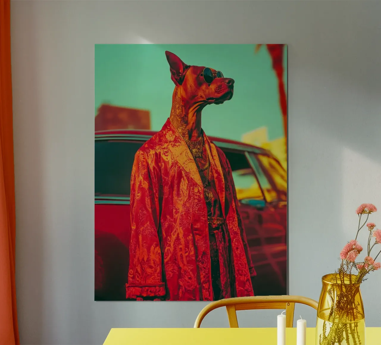 Doby poster van Affiches Chien Originales – Dogland