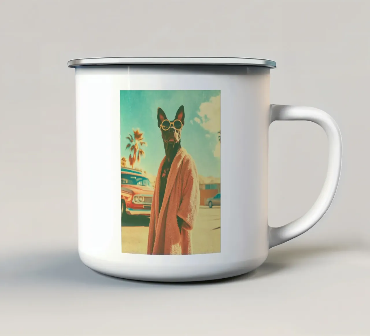 Luny tazza in smalto da Affiches Chien Originales – Dogland