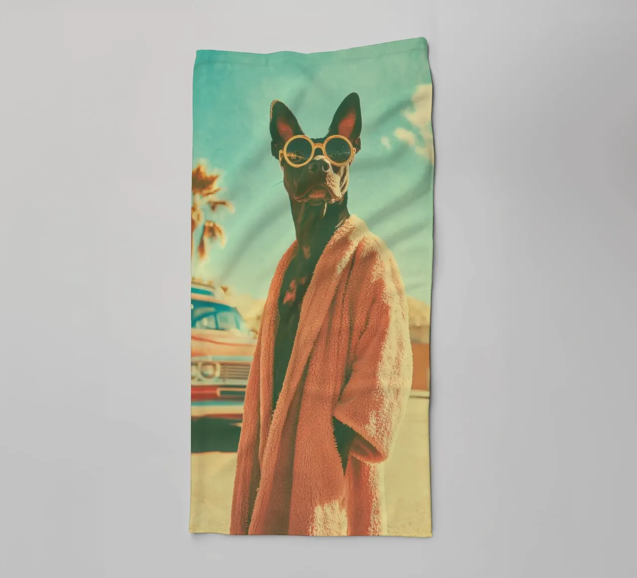 Luny asciugamano da bagno da Affiches Chien Originales – Dogland