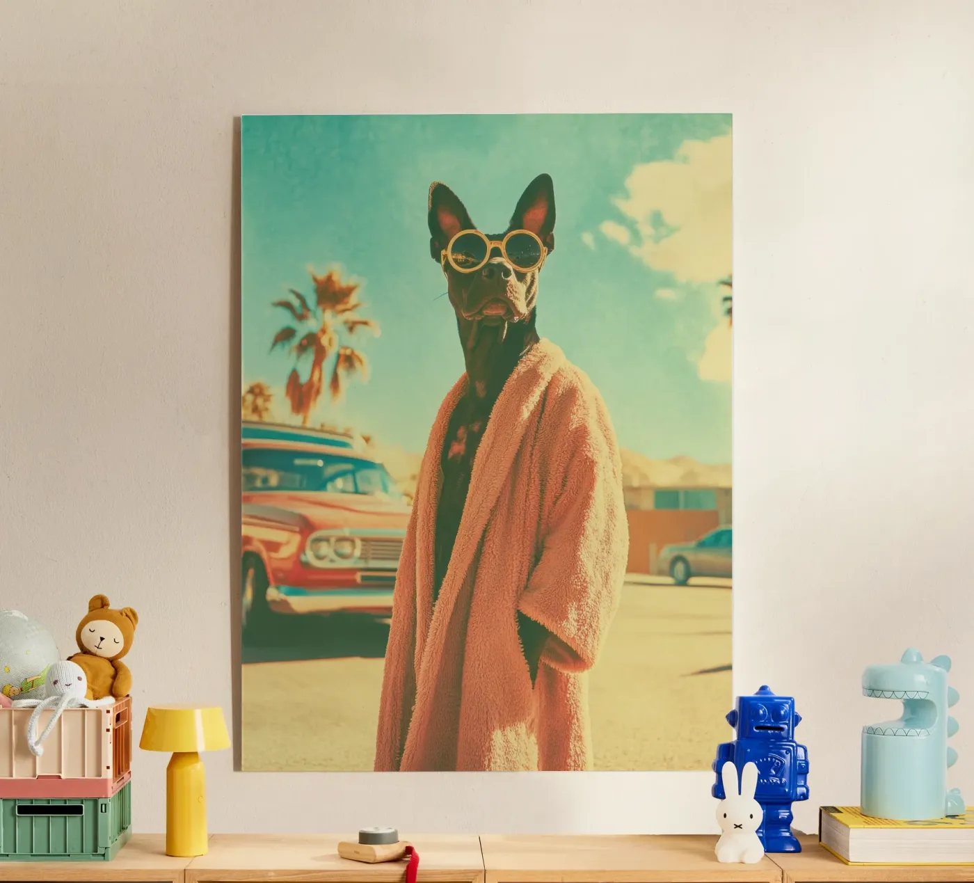 Luny acryl van Affiches Chien Originales – Dogland