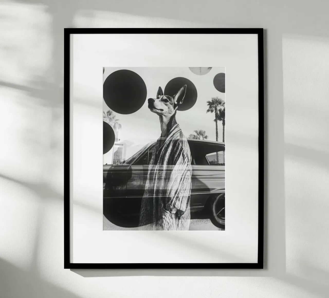 Samy poster con telaio in legno da Affiches Chien Originales – Dogland