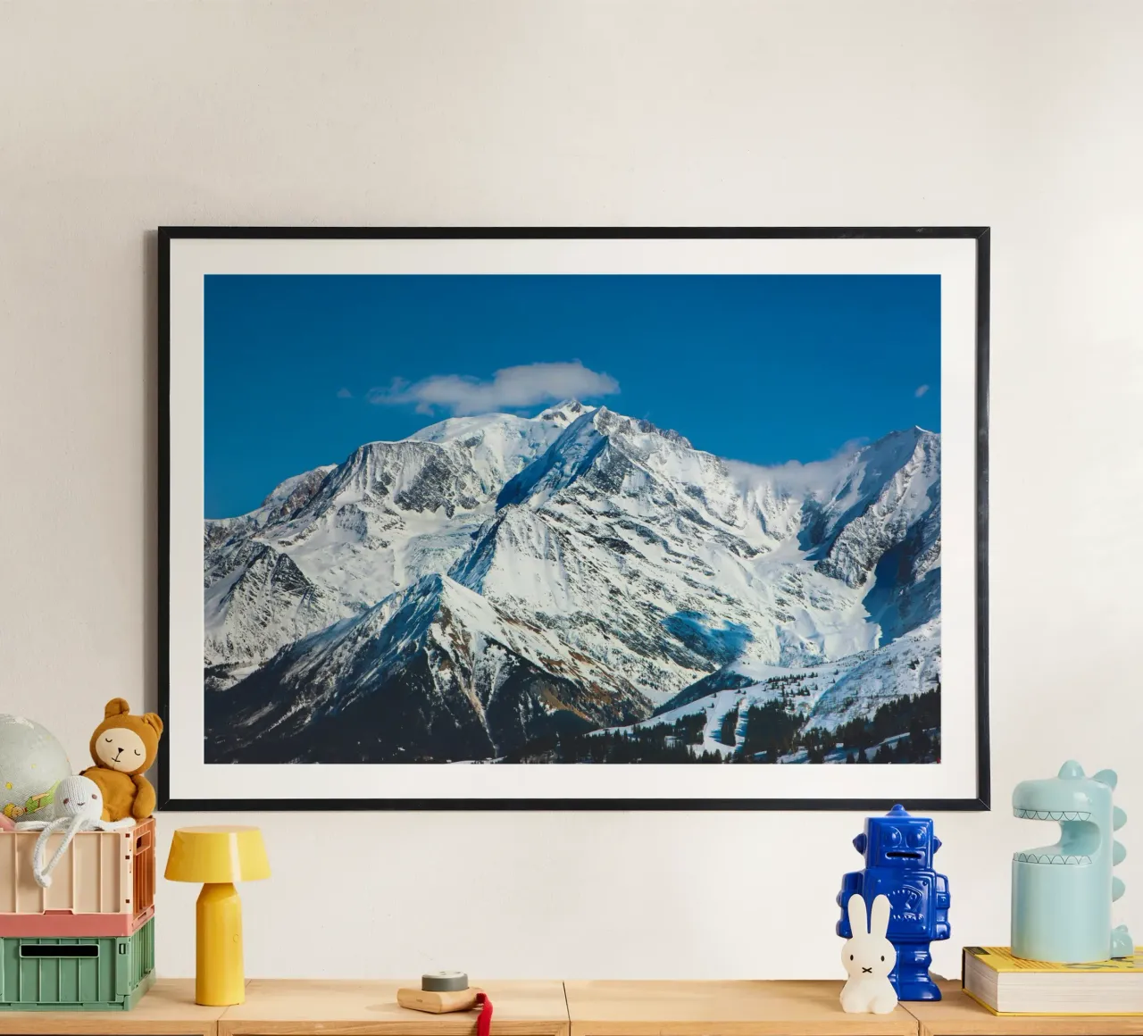 Il Monte Bianco tra le nuvole poster da Dave Hare Photography