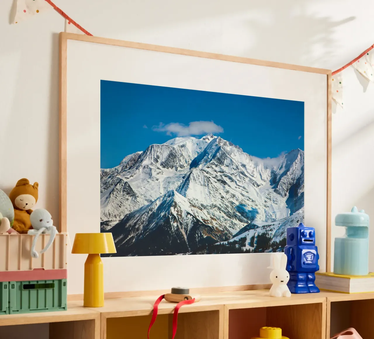 Il Monte Bianco tra le nuvole poster da Dave Hare Photography