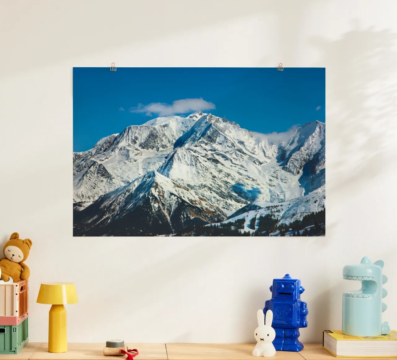 Il Monte Bianco tra le nuvole poster da Dave Hare Photography