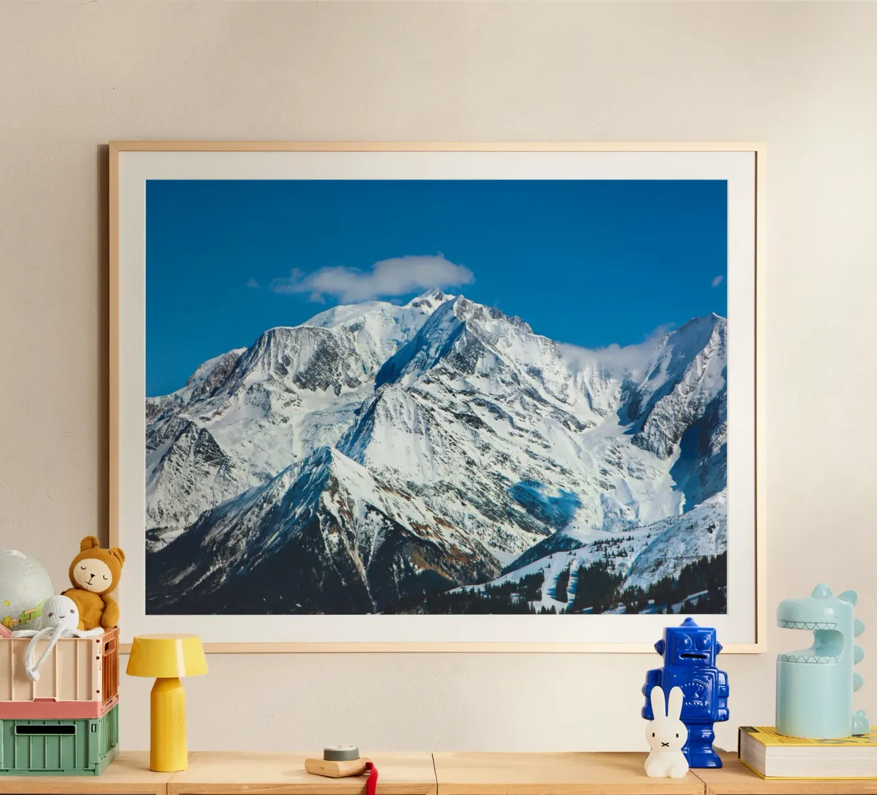 Il Monte Bianco tra le nuvole poster da Dave Hare Photography