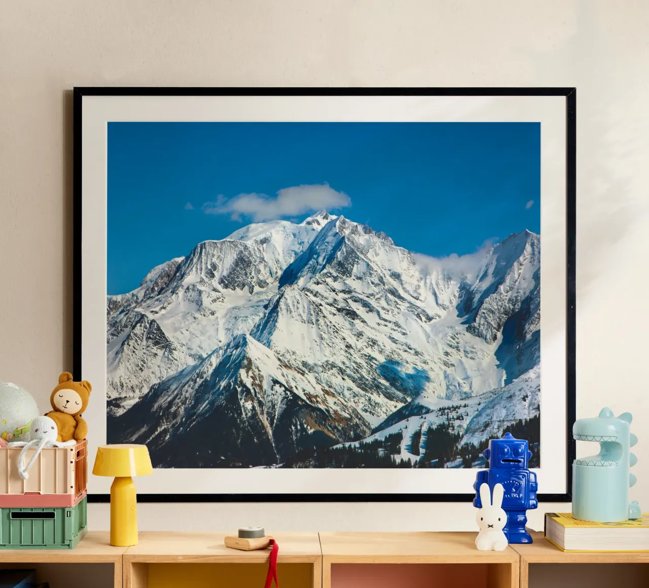 Il Monte Bianco tra le nuvole poster da Dave Hare Photography