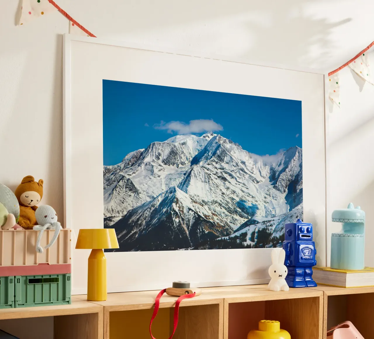 Il Monte Bianco tra le nuvole poster da Dave Hare Photography