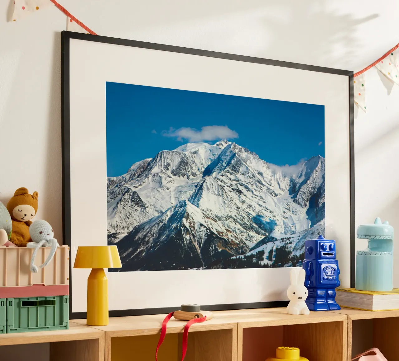 Il Monte Bianco tra le nuvole poster da Dave Hare Photography