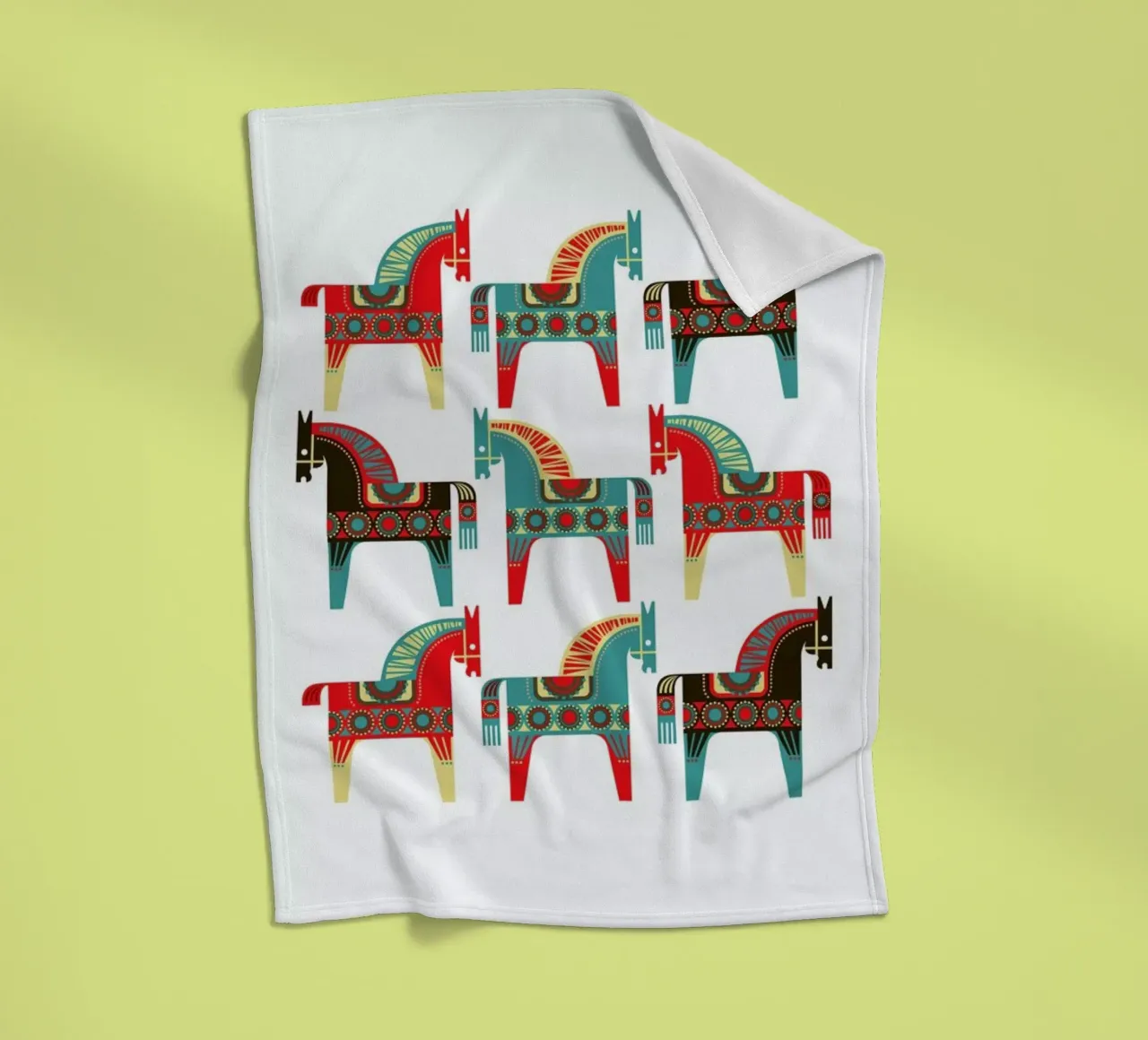 Dala Horses 1 coperta in pile da Visual Philosophy