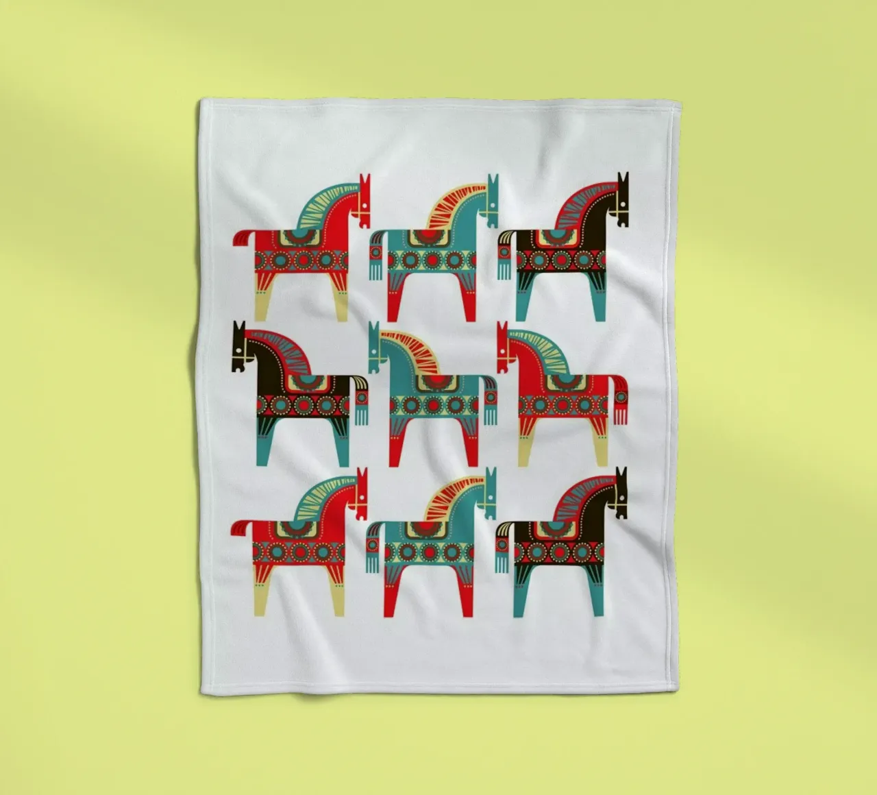 Dala Horses 1 coperta in pile da Visual Philosophy