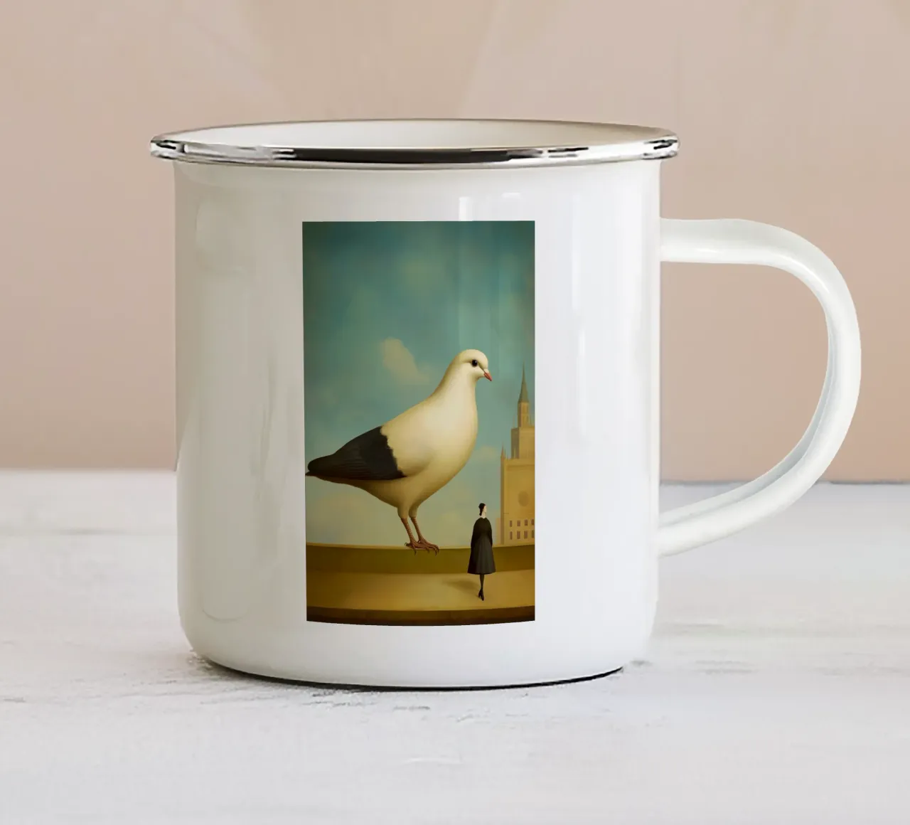 Silent Guardian tazza in smalto da christephania