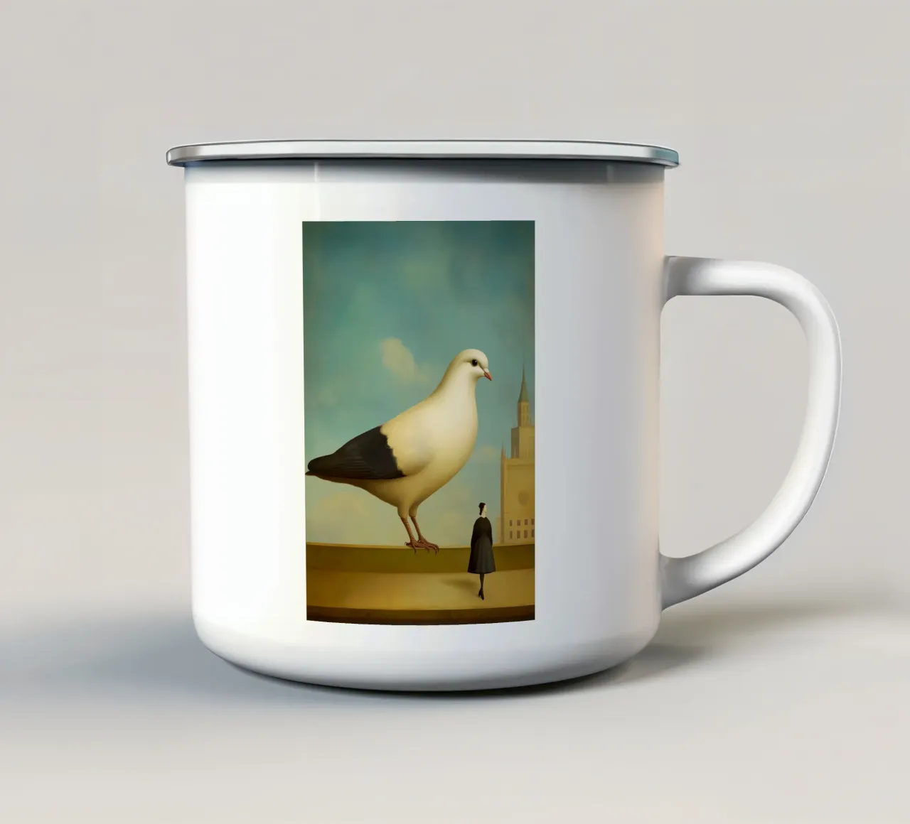 Silent Guardian tazza in smalto da christephania