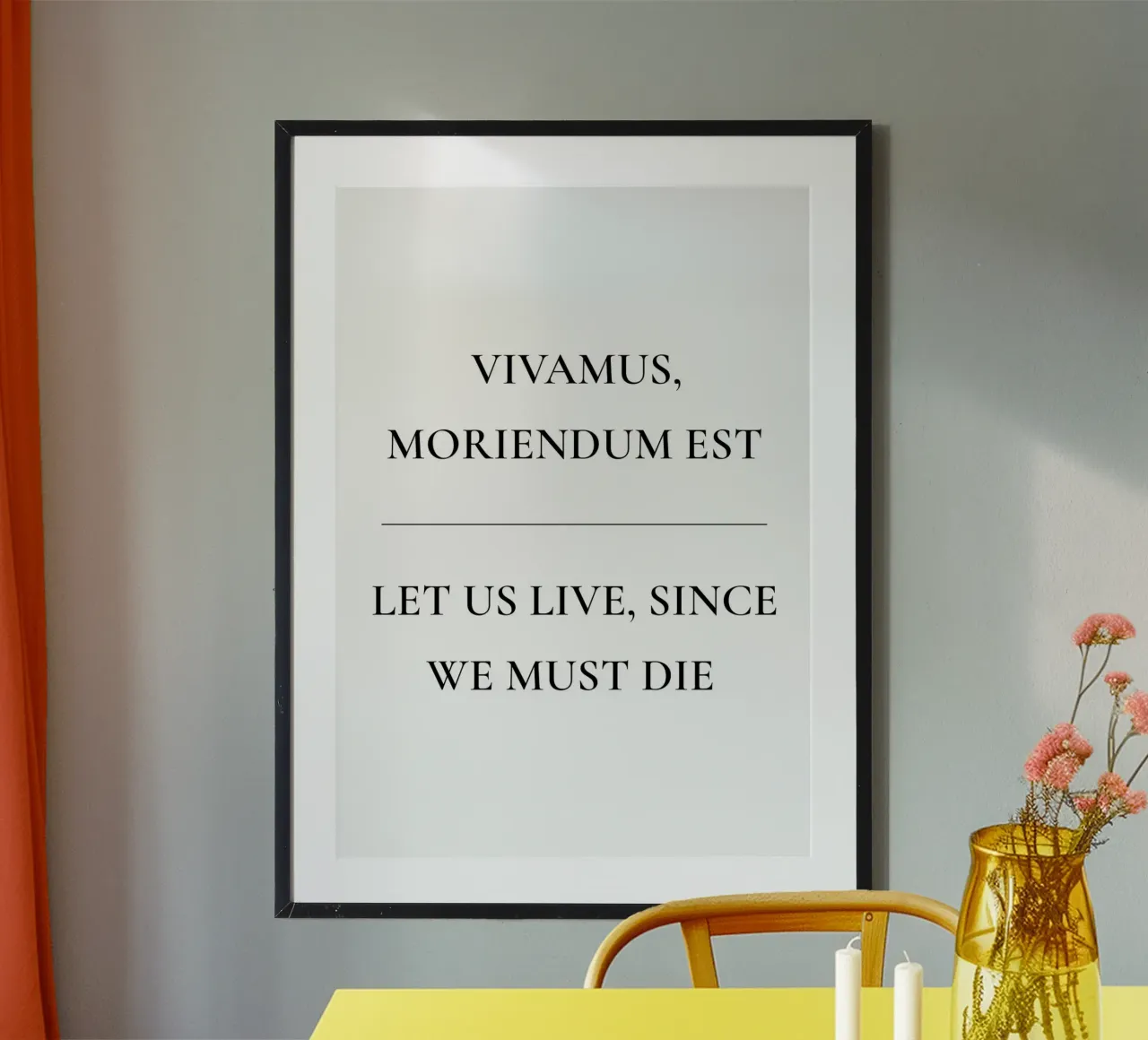 Vivons, puisque nous devons mourir citer hahnemühle de Paigaam Studio
