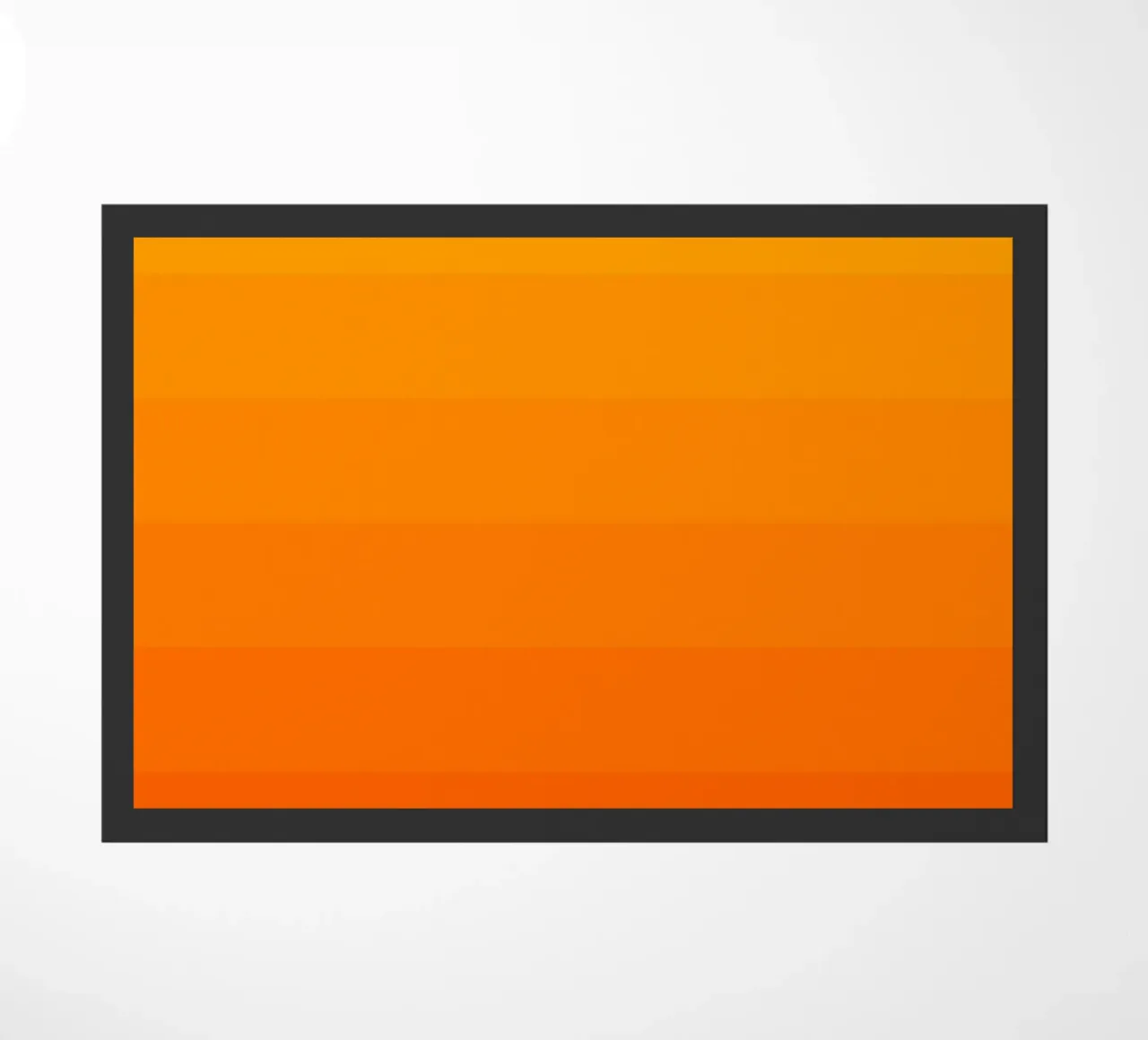Orange Gradient Tones doormat by Paigaam Studio