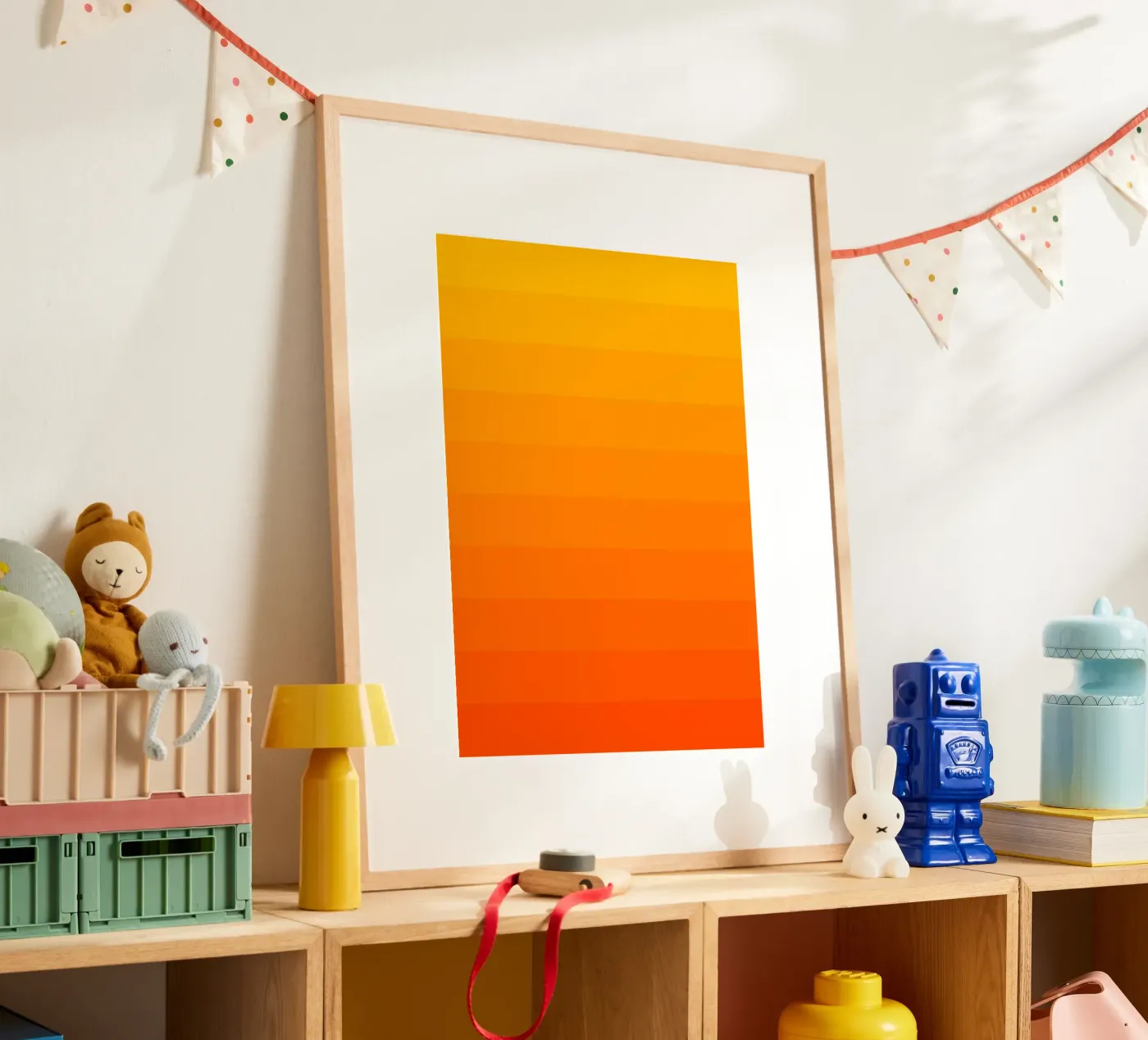Orange Gradient Tones Poster von Paigaam Studio