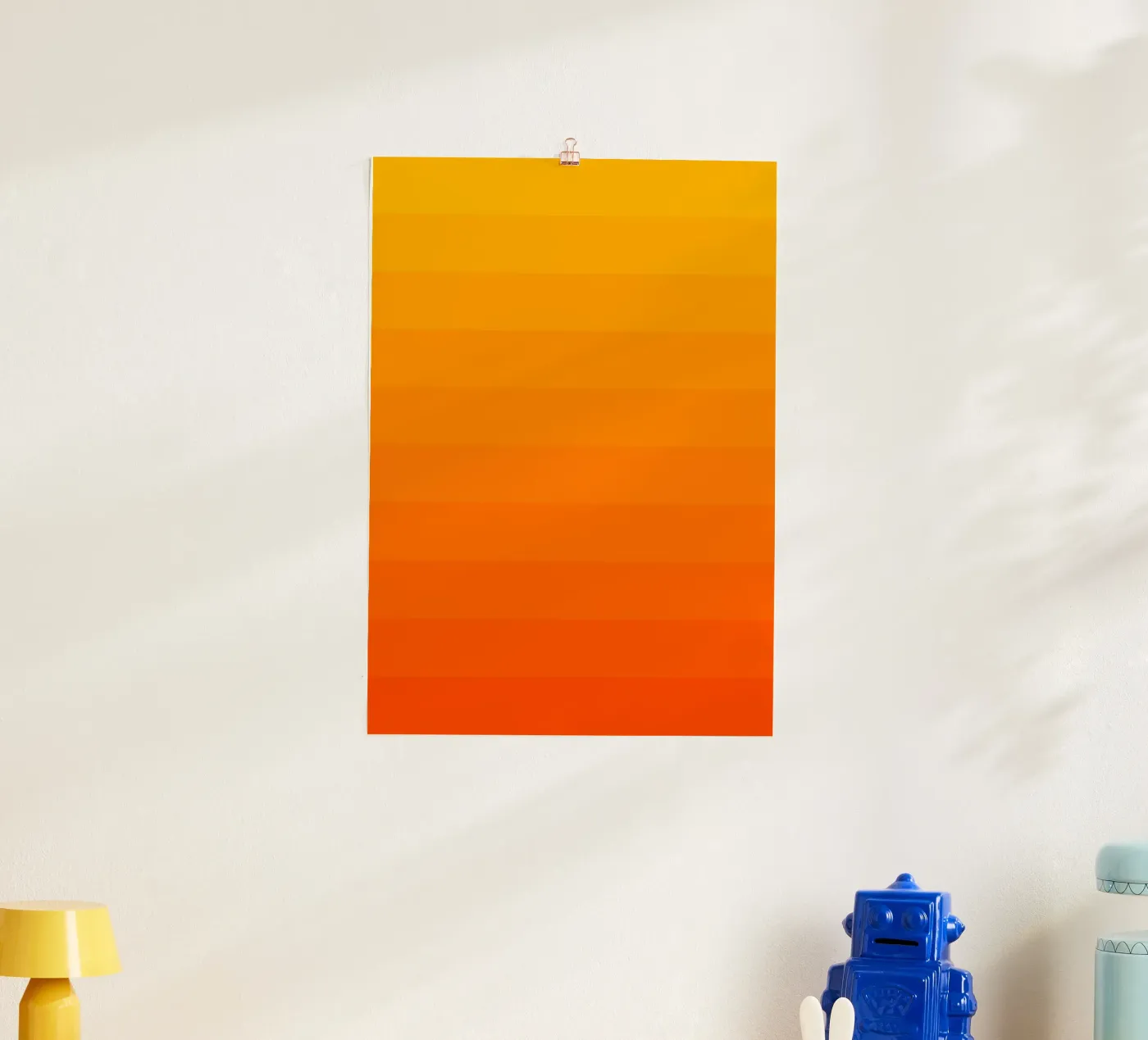 Orange Gradient Tones Poster von Paigaam Studio