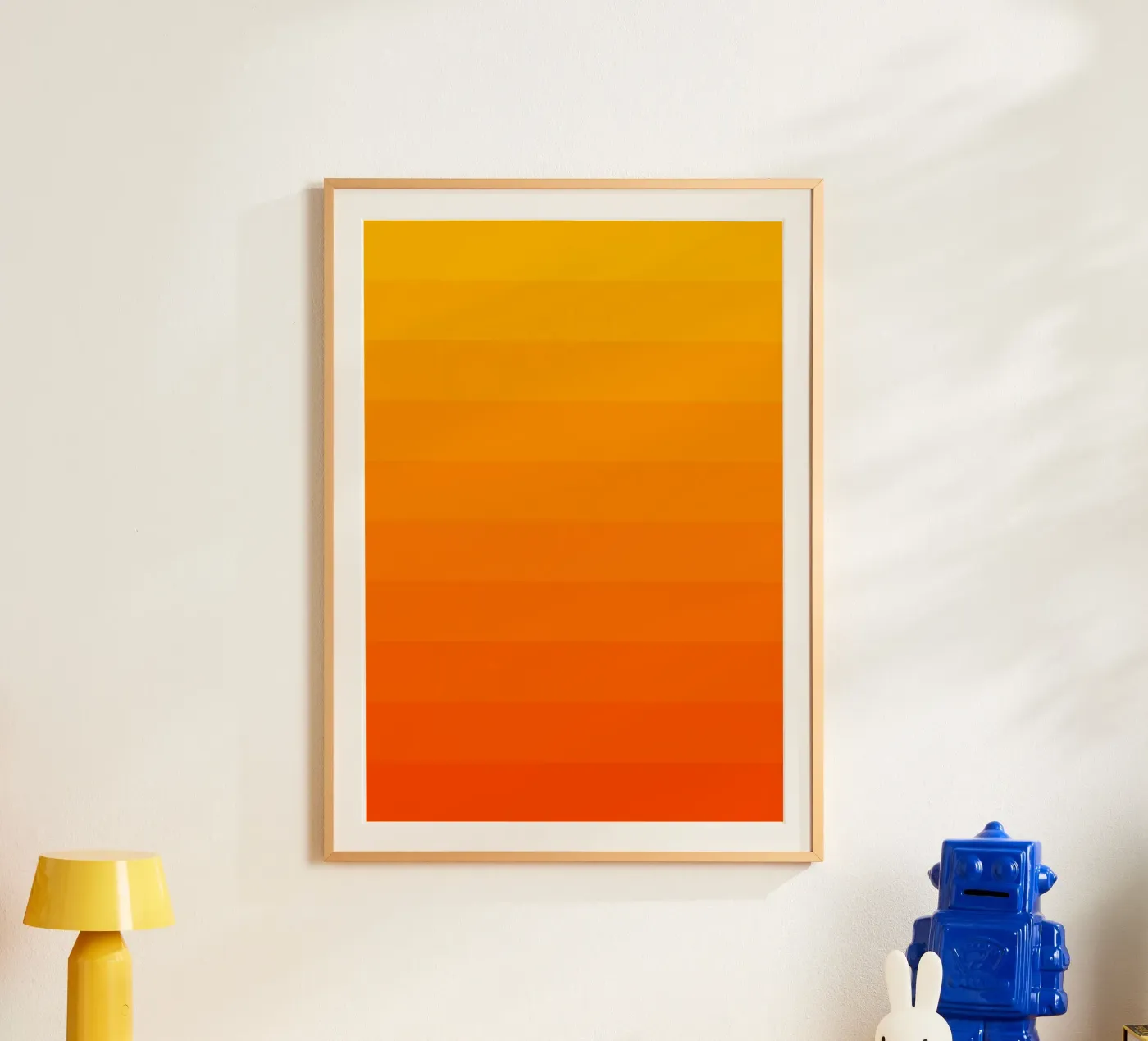 Orange Gradient Tones Poster von Paigaam Studio