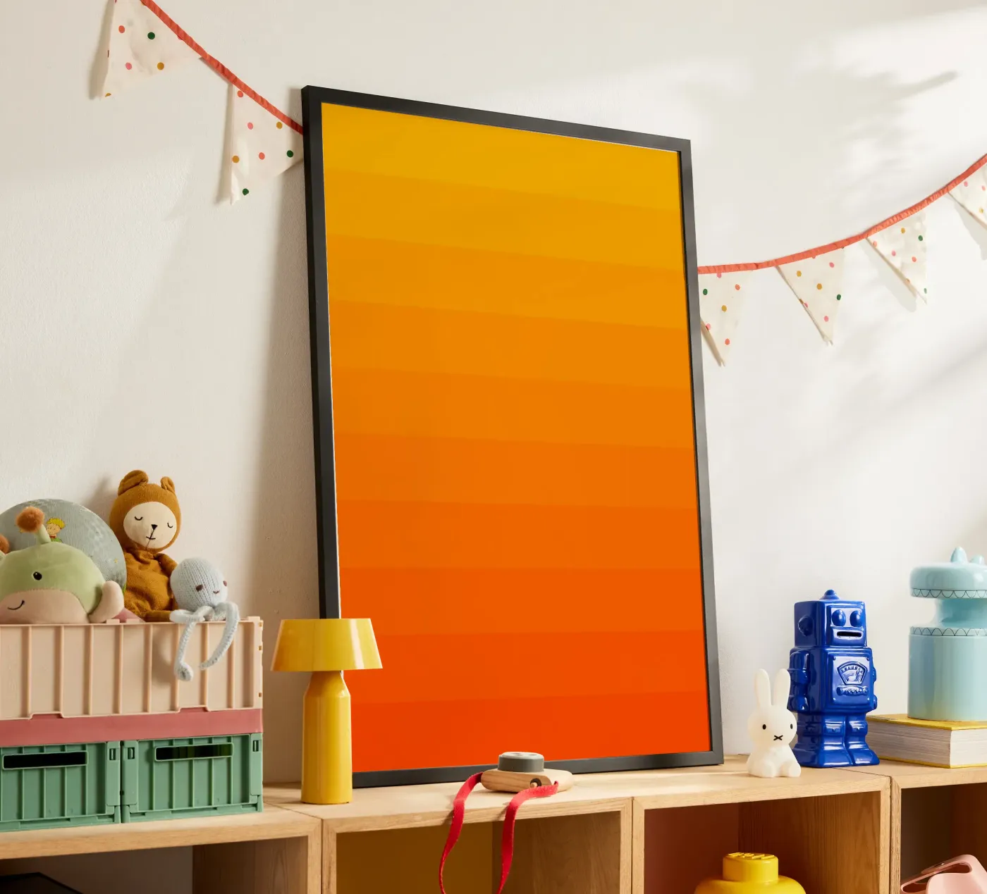 Orange Gradient Tones Poster von Paigaam Studio