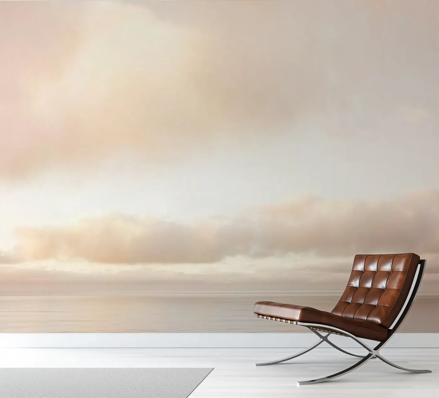 Soft Ocean Clouds fotobehang van andreas12