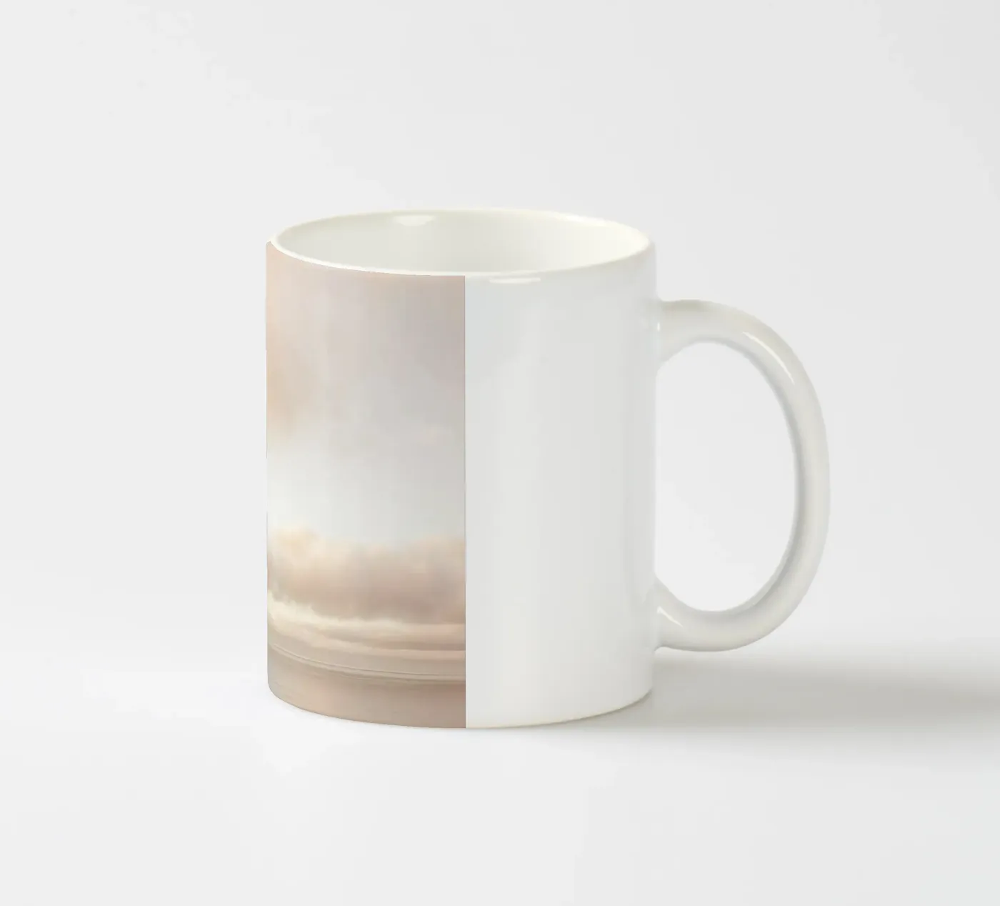 Soft Ocean Clouds ceramic mug by andreas12