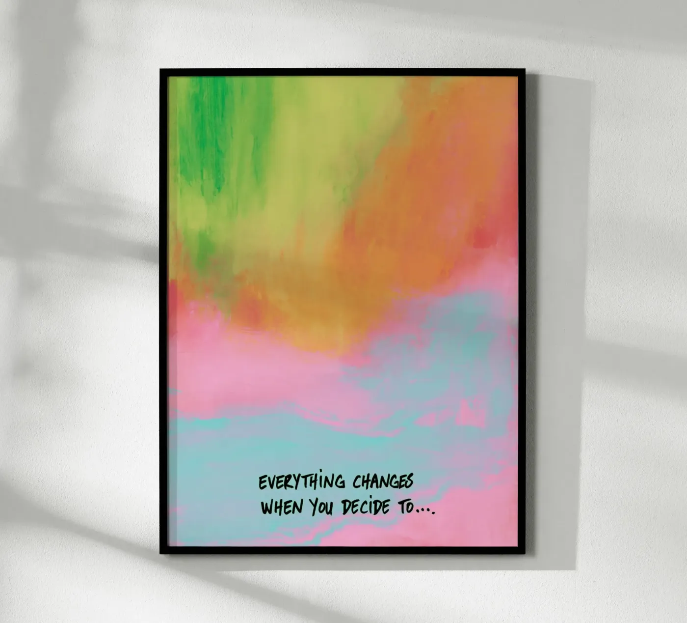 Your decision changes everything poster by Carinaprint