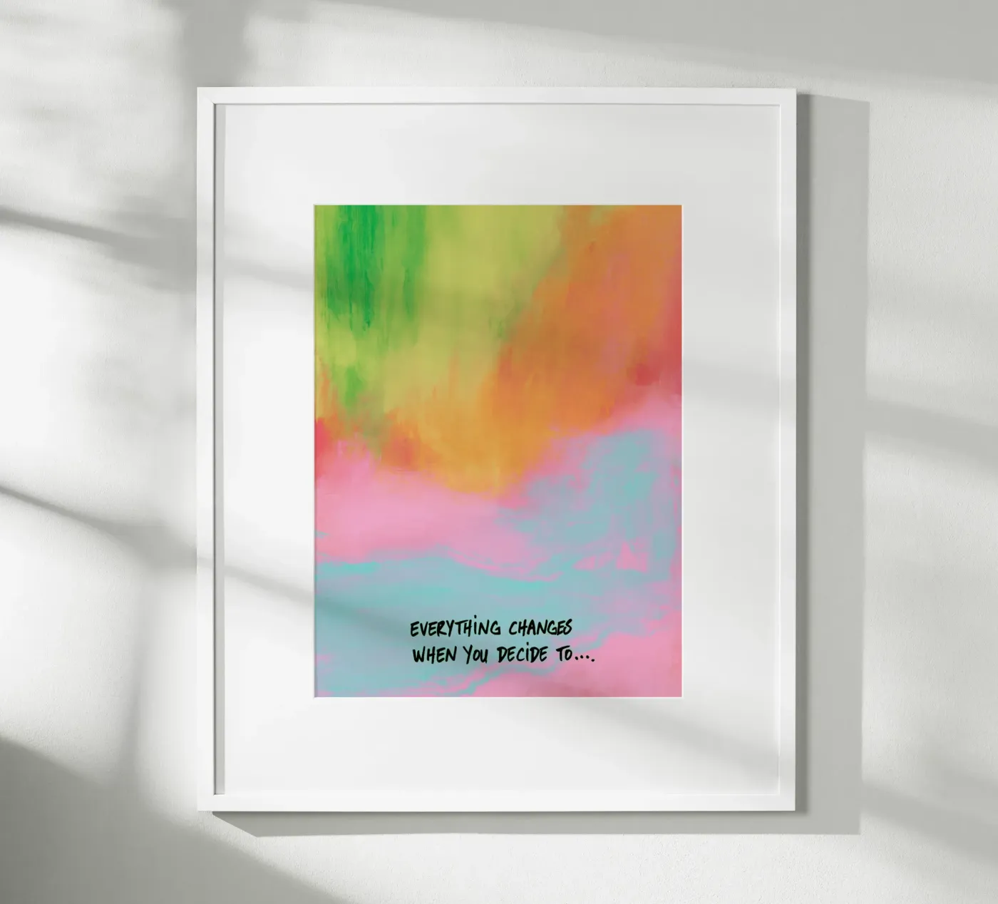 Your decision changes everything poster by Carinaprint